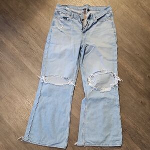 American Eagle Outfitters Light Blue Strigid Jeans